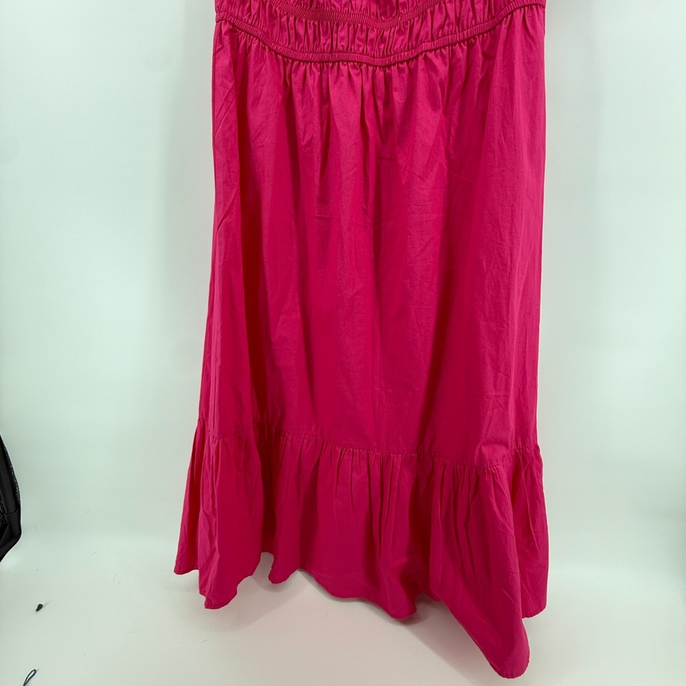 Harlow & Rose Midi Maxi Dress Pink Babydoll Coquette Preppy Sz L Romantic - Picture 5 of 13